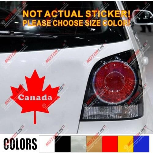Canada Red Maple Leaf Canadian Car Decal Sticker pick size color die cut no background