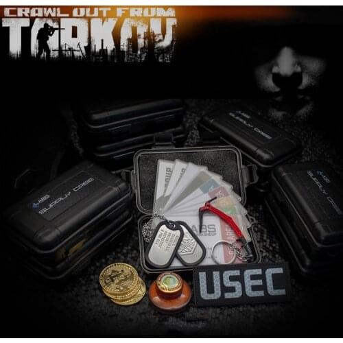 Escape from Tarkov Card Stickers Supply Package Metal Dog Tag Vaseline Game Bitcoin USEC BEAR Reflective Patch Starter Sets
