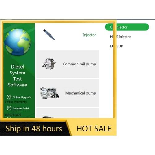 AM-CRS928 Diesel common Rail Injector Test Software System Program with QR BIP for CAT HEUI PUMP VP37 VP44 RED4 HPI