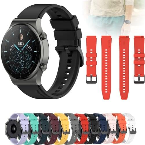 For GT2 Pro Strap Silicone Watchband for Huawei Watch GT 2 GT 46mm /GT 2e/HONOR Magic Band Sport Bracelet 22MM Wristband Correa