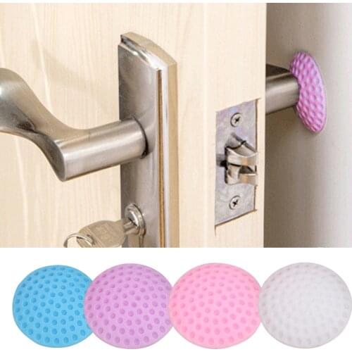 1Pc Rubber Doorknob Protective Shock Collision Rails Mat Pad Silent Door Rear Wall Mute Touch Pad Door Handle Collision Sticker