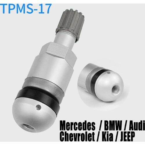 TPMS-17 Tire Valve For Audi Volkswagen Mercedes Benz Aluminum TPMS Tire Pressure Sensor Valves Replacement M5 More Durable