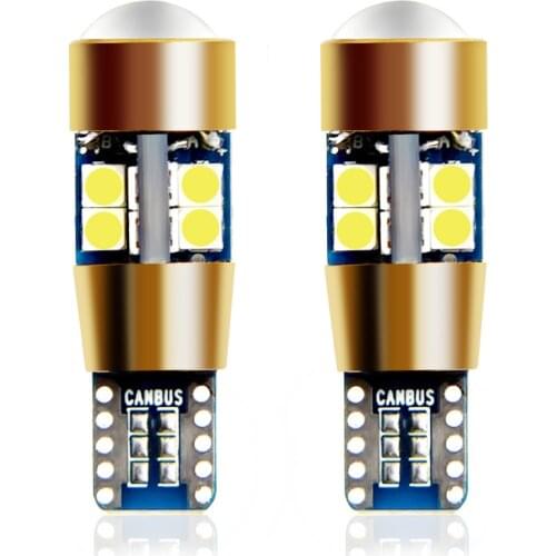 2PCS T10 W5W 192 WY5W Super Bright LED Car Interior Reading Dome Light Marker Lamp Auto Wedge Parking Bulbs