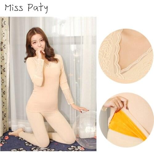 Winter plus velvet padded vest female thermal underwear with lace sweater for women tank top thermo clothing ladies lingerie