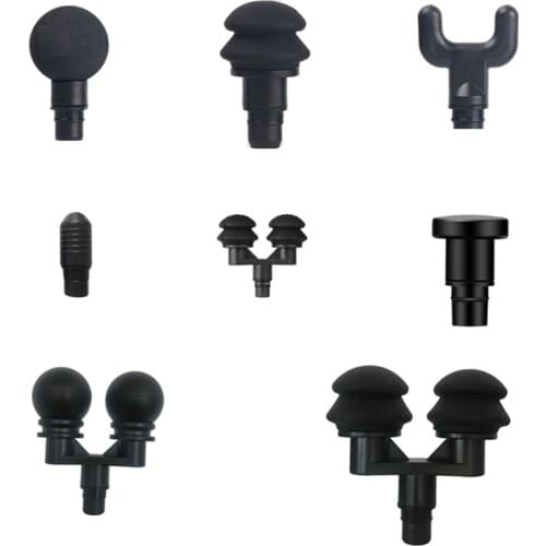 Universal Fascia Gun Massage Head Silicone Massage Head Set Body Relaxation Fascia Massager Gun Replacement Head Accessories