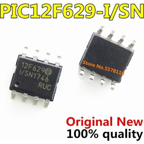 10pcs/lot New PIC12F629-I/SN PIC12F629 SOP-8 In Stock