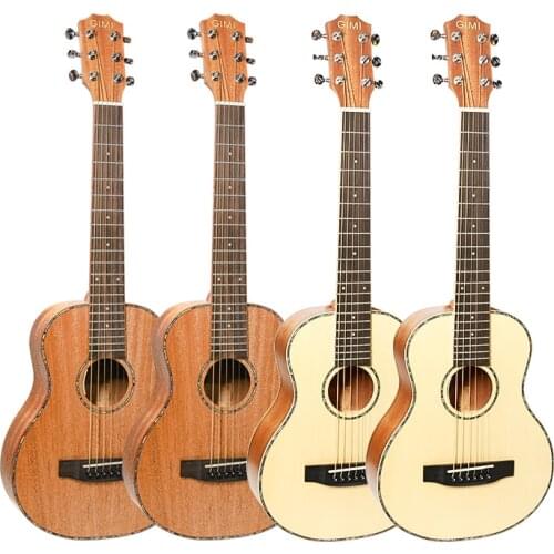 GIMI 30 inch 6 Strings Acoustic Electric Guitarlele for Beginner Children