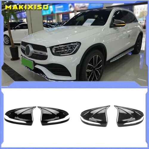 Car style for Benz GLC260LL new C-class carbon fiber decoration E-class corner rearview mirror shell C260L GLB reversing cover E
