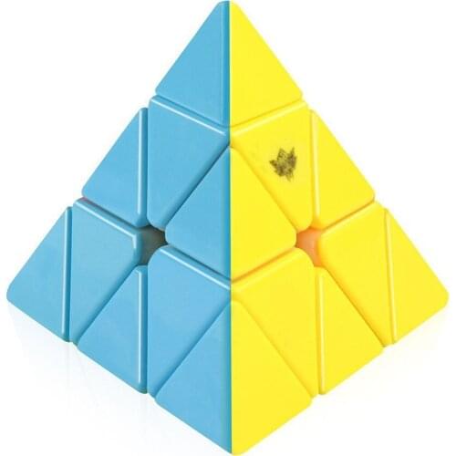 3x3x3 Cyclone Boys Pyramid Tetrahedron Triangle Stickerless Speed Magic Cube Twist Puzzle Toy Fancy Cubic Brain Teaser 3x3 95mm