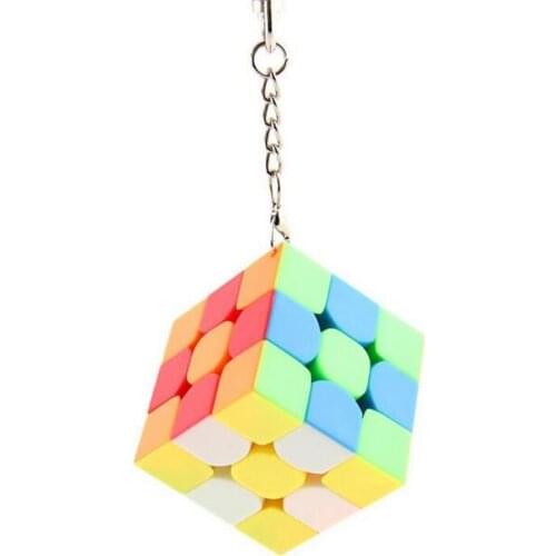 Cuberspeed new MoYu Cubing Classroom Mini 3x3x3 Frosted Stickerless Cube Keychain 3.0cm
