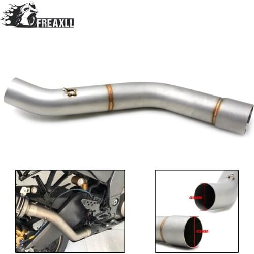 For kawasaki ZX10R ZX-10R ZX 10R 2008 2009-2010 Motorcycle Middle Mid Exhaust Pipe Mid Pipe Connecting Link Pipe 2009