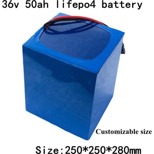 36V 50Ah Lifepo4 50Ah Bateria Lithium Iron Phosphate Battery Pile Electric Bicycle Scooter Power 2000w Motor BMS + 10A Charger
