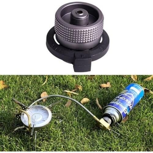 Hot Outdoor Camping Stove Burn Adaptor Gas Tank Converter Connector Portable Lightweight Gas Cartridge Tank Cylinder Adapter