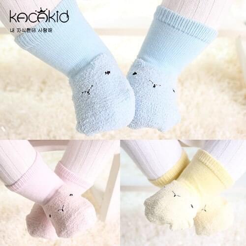 Kacakid Cartoon Cotton Boys Girls Children Socks Kids Cute Leg Warmers Anti-slip Cute Socks 0-4T