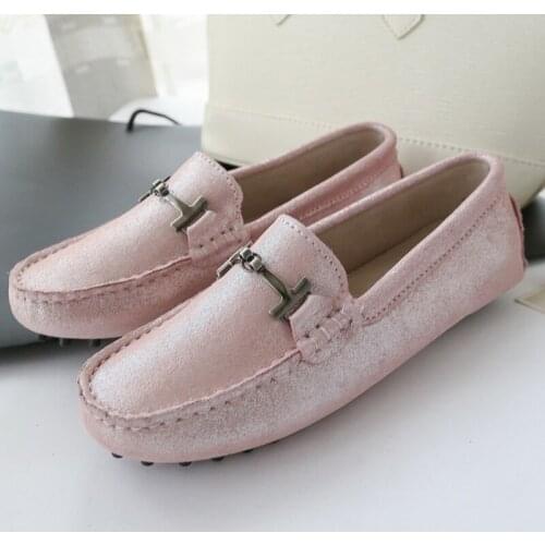 Fashion Design Women Shoes Soft Moccasins Loafers 100% Genuine Leather Women Flat Shoes Casual Flats Lady Driving Shoes