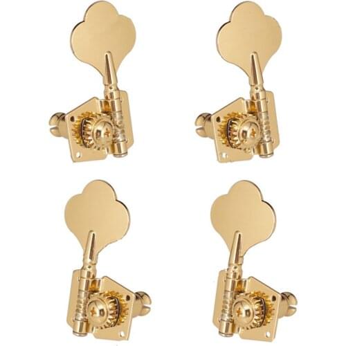 A Set of 4pcs Golden Opened 4 String Bass Tuning Pegs Machine Heads Tuners guitar accessories