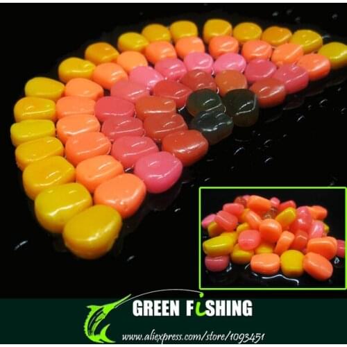 New 200pcs 1cm Soft Baits Simulation Corn Kernels Carp Fishing Lure Tackles with Corn Smell