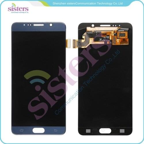 Wholesale Blue White Gold LCD Display And Touch Screen Digitizer Full Assembly For Samsung Galaxy Note 5 N9200 Free Shipping