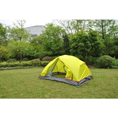 High-end Green Ultralight tent,Double Layers 2 Person camping Tent, CZX-484 mountain Tent,backpacking tent come with footprint