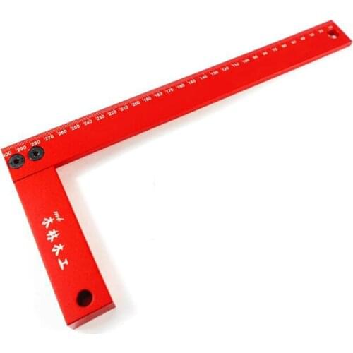 300mm Aluminium Alloy Right Angle Ruler 90 Degree Positioning Squares Woodworking Carpenter Tool L Block Square Precision Tool
