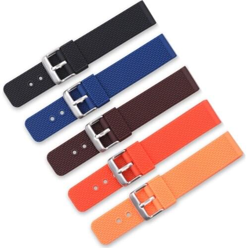 Fashion Universal Silicone Watchbands Flexible Durable Sport Wirst Watch Strap Adjustable Replacement Watch Strap 18/20/22/24mm