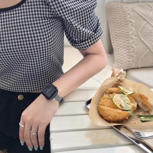 Strap for Apple Watch Band SE/6/5/4/3 44mm 42mm 40mm 38mm Genuine Leather Replacement Wristband for iWatch SE 6 2 1 Bracelet