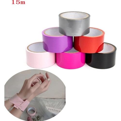 15M Self Bondage Tape Anti-stick Hair BDSM Restraint Bed under bed Tied rope porno Gags SM Slave adult Game Sex Toys For Couples