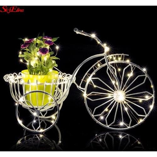 1/2/3/5/10M LED Copper Wire String lights waterproof battery box type copper wire lamp for Christmas Wedding Party Decoration 5z