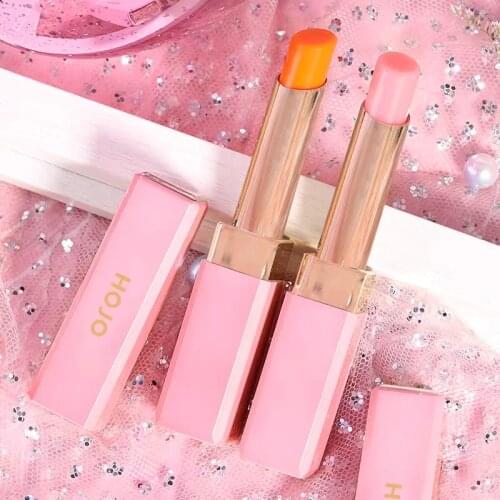 HOJO Sakura Flavor Moisturizing Magic Lipstick Long Lasting Waterproof Temperature Changing Color Lip Cream Lipstick Balm