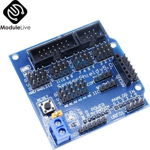 V5.0 5.0 Sensor Shield Expansion Board For Arduino IDE Electronic Building Blocks Robot Accessories Sensor Shield V5 5.0 Module