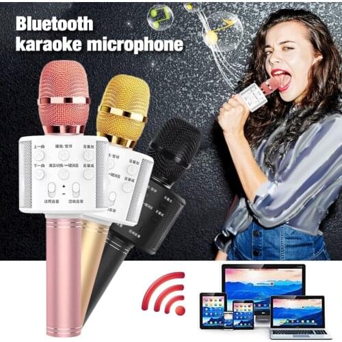 WS-858 Wireless Karaoke Microphone Handheld USB Professional Mic Bluetooth Mic Studio Recording For IPhone IPad Phones Car PC