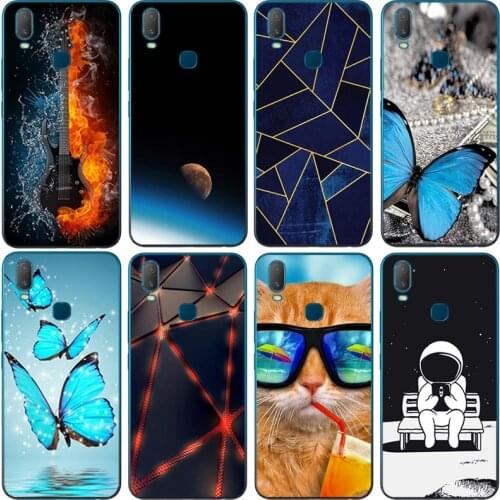 Phone Case for Vivo y11 2019 Cases Silicon Soft TPU Flower Fundas Coque for VIVO Y12 2019 6.35" Cover Capa