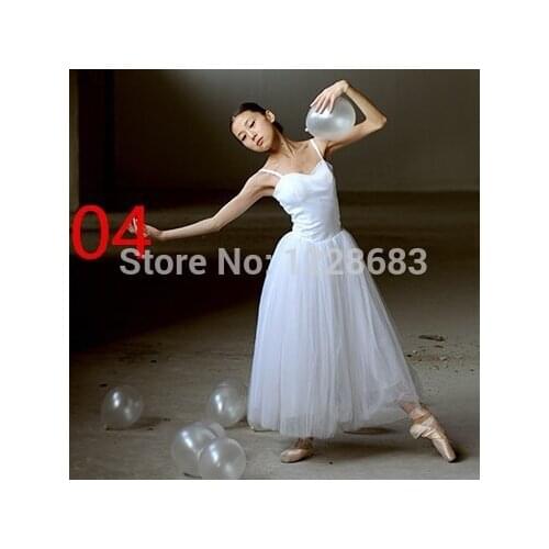 New Women Classical Professional Long Ballet Lyrical Dance Dress Ballerina Tutu Skirt Adult Long Lyrical Dress