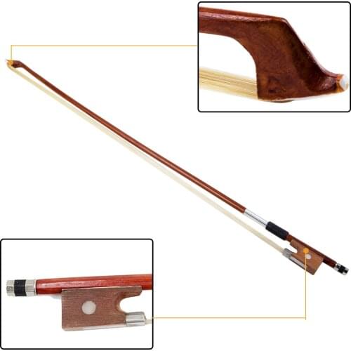 1/32-4/4 Full Size 4/4 Arbor Violin Bow Durable Fiddle Bow Horsehair Exquisite Violin Parts & Accessories