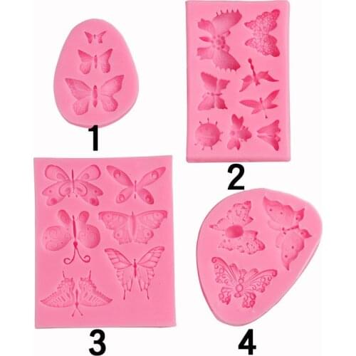 1Pcs Sugarcraft Butterfly Silicone Molds Fondant Cake Decorating Tools Chocolate Mold Wedding Decoration