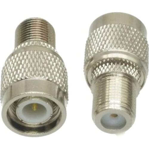 10pcs Adapter converter TNC male Plug to F TV female Jack RF COAXIAL
