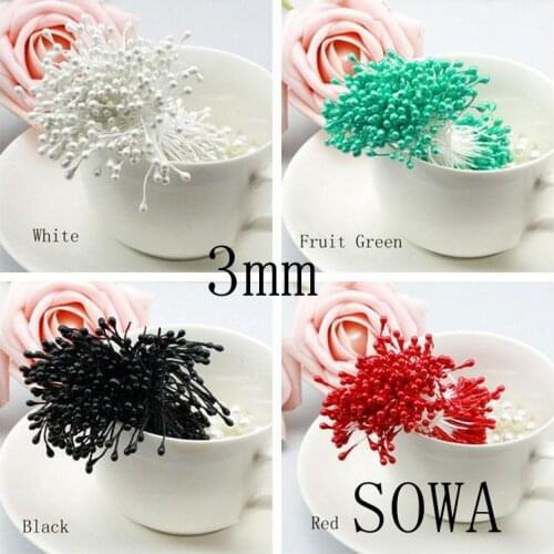 2016 Free Shipping Multicolor 3mm (430-450pcs/lot) Pearl Flower Stamen Floral Stamen For DIY Wedding Decoration