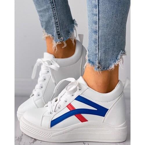 2021 Ladies White Shoes Casual Shoes Increase Youth Students Running Shoes High Quality Sports Shoes Women Sneakers