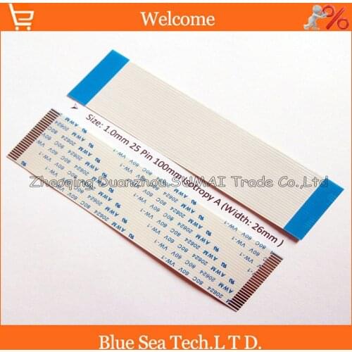 25 Pin FFC FPC Flexible Flat Cable 1.0mm pitch 25pin 100mm Isotropy A or Anisotropy B cable,AWM 20624,80C 60V VW-1