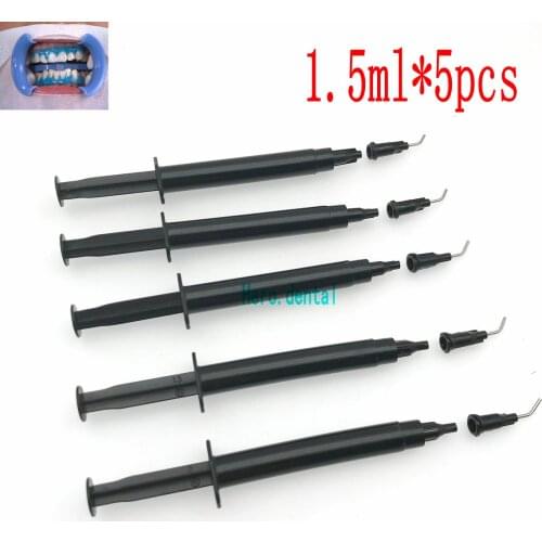 5pcs Professional Teeth Whitening Gingival Barrier Dental Gum Dam Teeth Whitening Gum Protector Gel 1.5ml