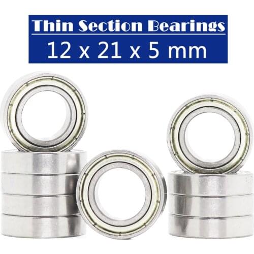 6801ZZ Bearing 12*21*5 mm ( 10 PCS ) ABEC-1 Metric Slim Thin Section 61801Z 6801 Z ZZ Ball Bearings 6801Z