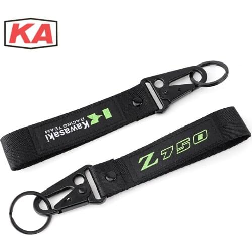 For Kawasaki Z750 Z750R Z750S R S All Year Motorcycle Accessories Embroidery Keychain Keyring Key chain
