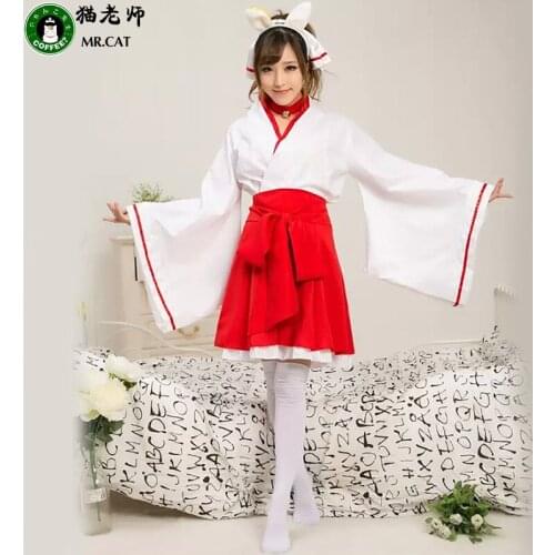 MR CAT Brand!Anime Cosplay Costumes outfits Shirakiin Riricho clothes Japanese Kimono Cosplay clothing Dress