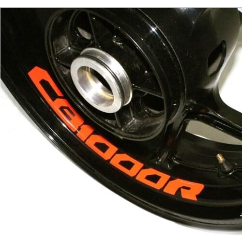 CB 1000R 8 X CUSTOM INNER RIM DECALS WHEEL Reflective STICKERS STRIPES FIT HONDA CB1000R