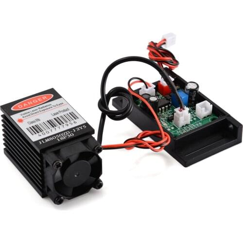 1pc 12V 500mW 808nm Focusable Infrared Laser Diode Dot Module & TTL Fan Cooling modulation for Industrial Testament Lab etc