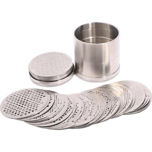 GEMTRUE Stainless Steel Gemstones Pearls Jewelry Sort Tools Diamond Sorting Sieves 42 Plates Drop Shipping