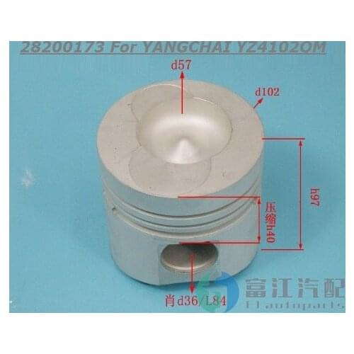 Cylinder Liner Kit Piston Ring Cylinder 28200173 For YANGCHAI YZ4102QM Diesel Engine Accessories Trucks Construction Machinery