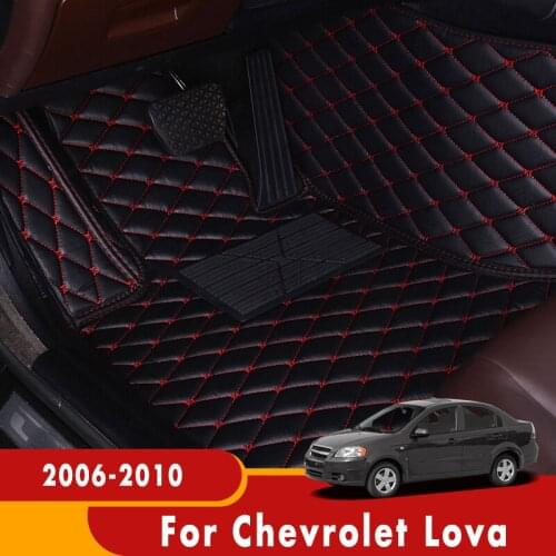 Car Floor Mats For Chevrolet Lova 2010 2009 2008 2007 2006 Carpets Auto Interior Styling Waterproof Custom Covers Protect Rugs