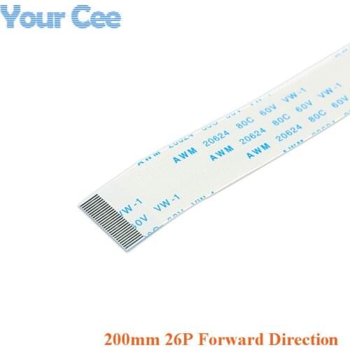 5pcs 200mm Length 26 Pins 0.5mm Pitch FFC FPC Ribbon Flat Cable Forward Direction For TTL Flex For Camera Touchpad Mouse Pad