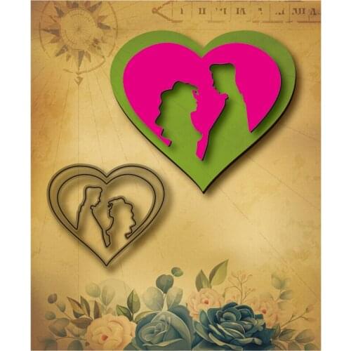 Metal cutting mold love men and women decoration mold new photo frame DIY die for scrapbook paper/photo card embossing
